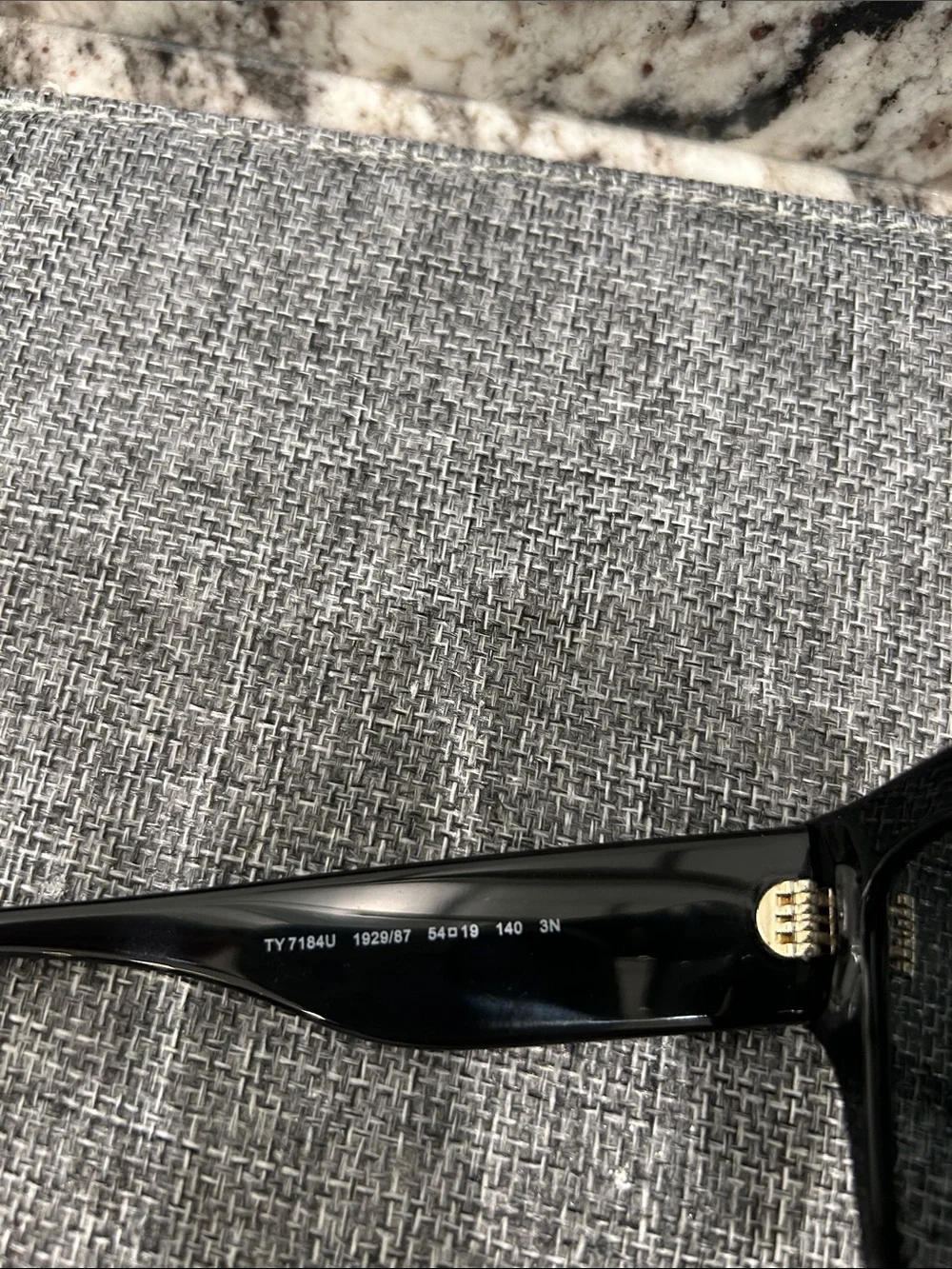 Tory Burch Black Cat-Eye Sunglasses with White Trim